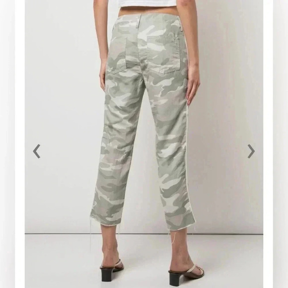 MOTHER DENIM
THE SHAKER CHOP CROP FRAY LINEN PANTS 
DESERT PRINT Size 27 - Picture 3 of 6